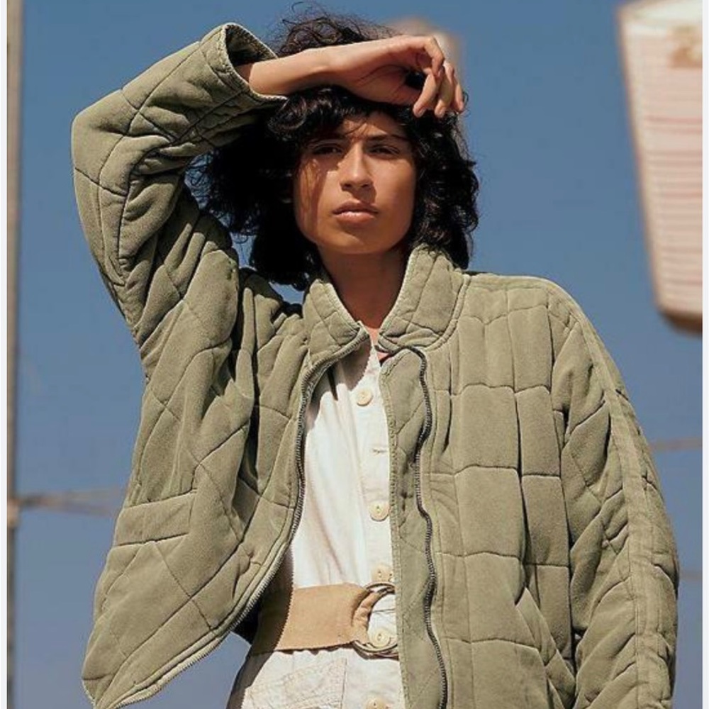 Free People Dolman jacket in color moss